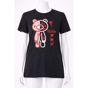 Gloomy Bear Mori Chack Graphic T-Shirt Mens Medium Black Pink Blood Splatter XXX